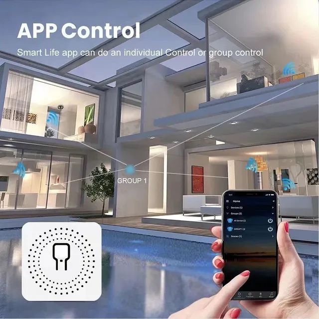 Lâmpada Tomada Interruptor Wifi Tuya, Compatível com alexa - Foto 2