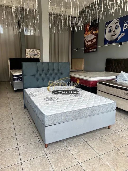 Cama box com colchão D33 pronta entrega  - Foto 5