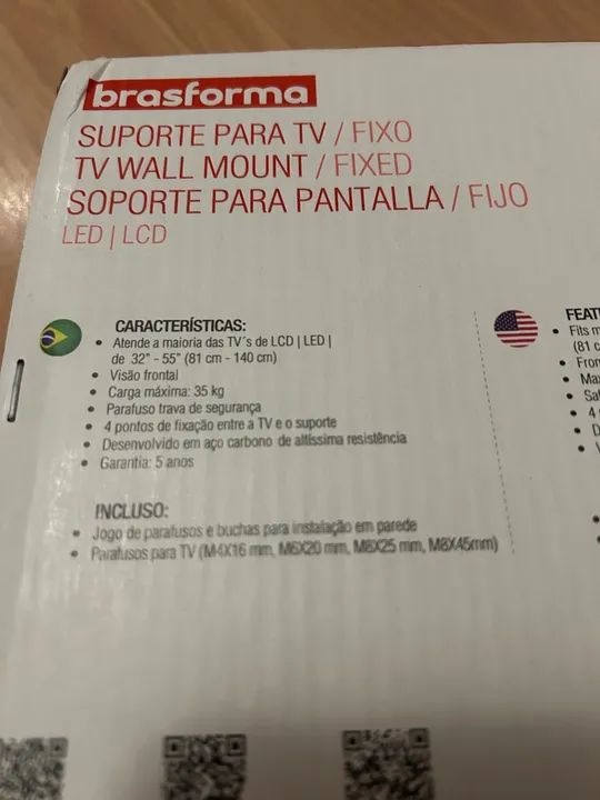 Suporte de TV fixo - de 32 a 55 polegadas - Foto 4