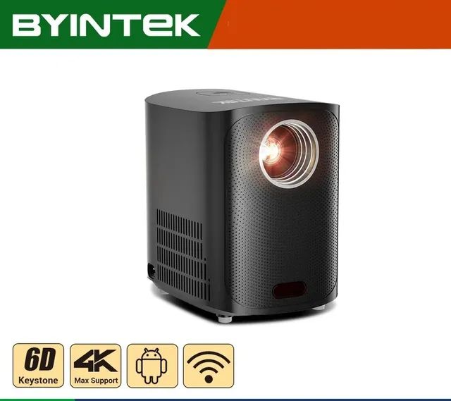 Projetor Android Byintek X20 Wi-fi, Aplicativos, Bluetooth, Caixa de som 