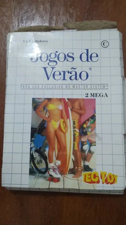 Jogo de verão para master system original com caixa