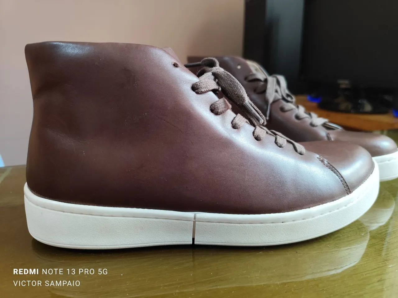 Bota de Couro Marrom West Coast  - Foto 3
