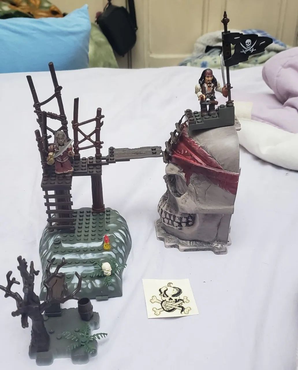 Blocos de montar piratas do Caribe