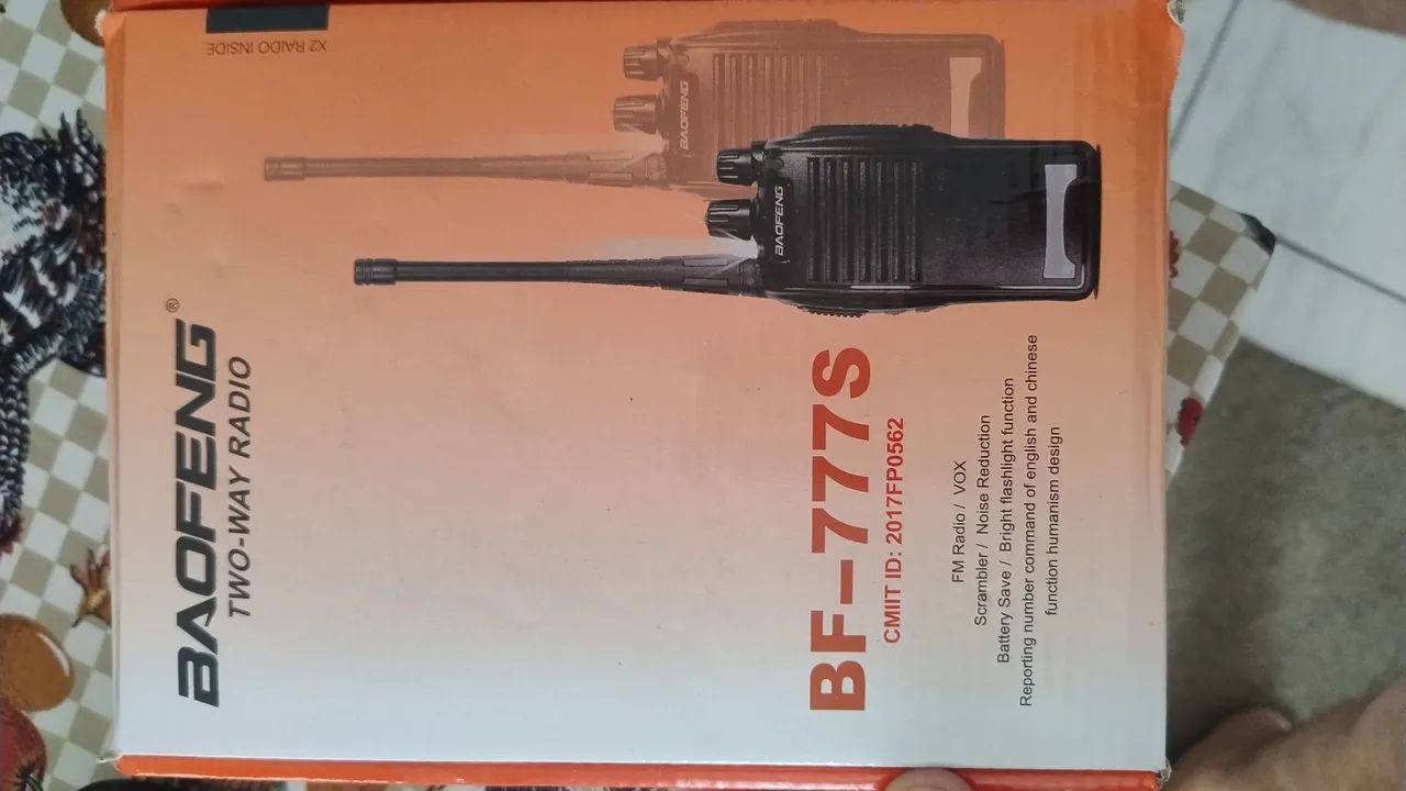 Rádio HT Baofeng BF-777S - Novo