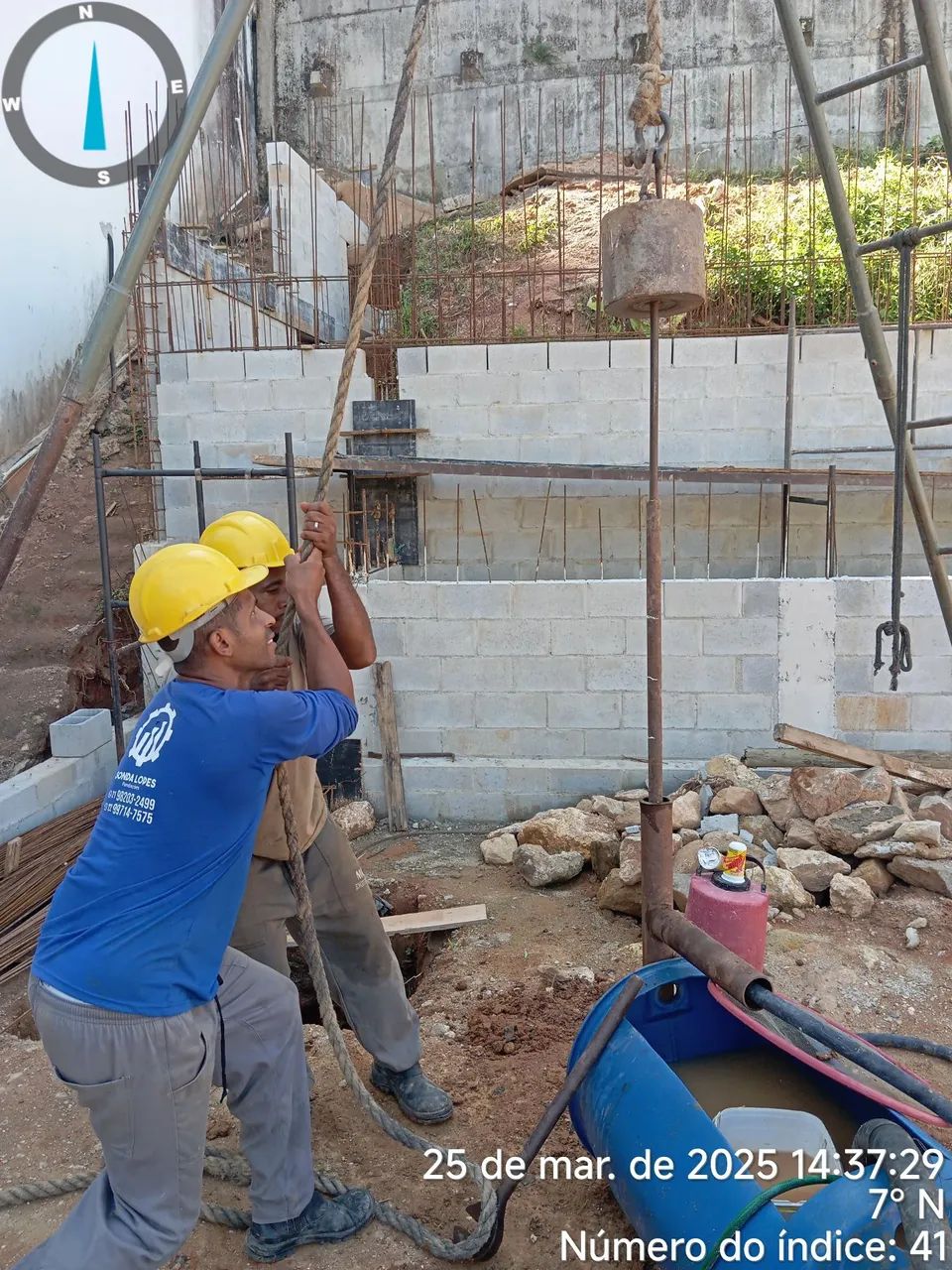 Amostras de solo para análise de fundação - Foto 2