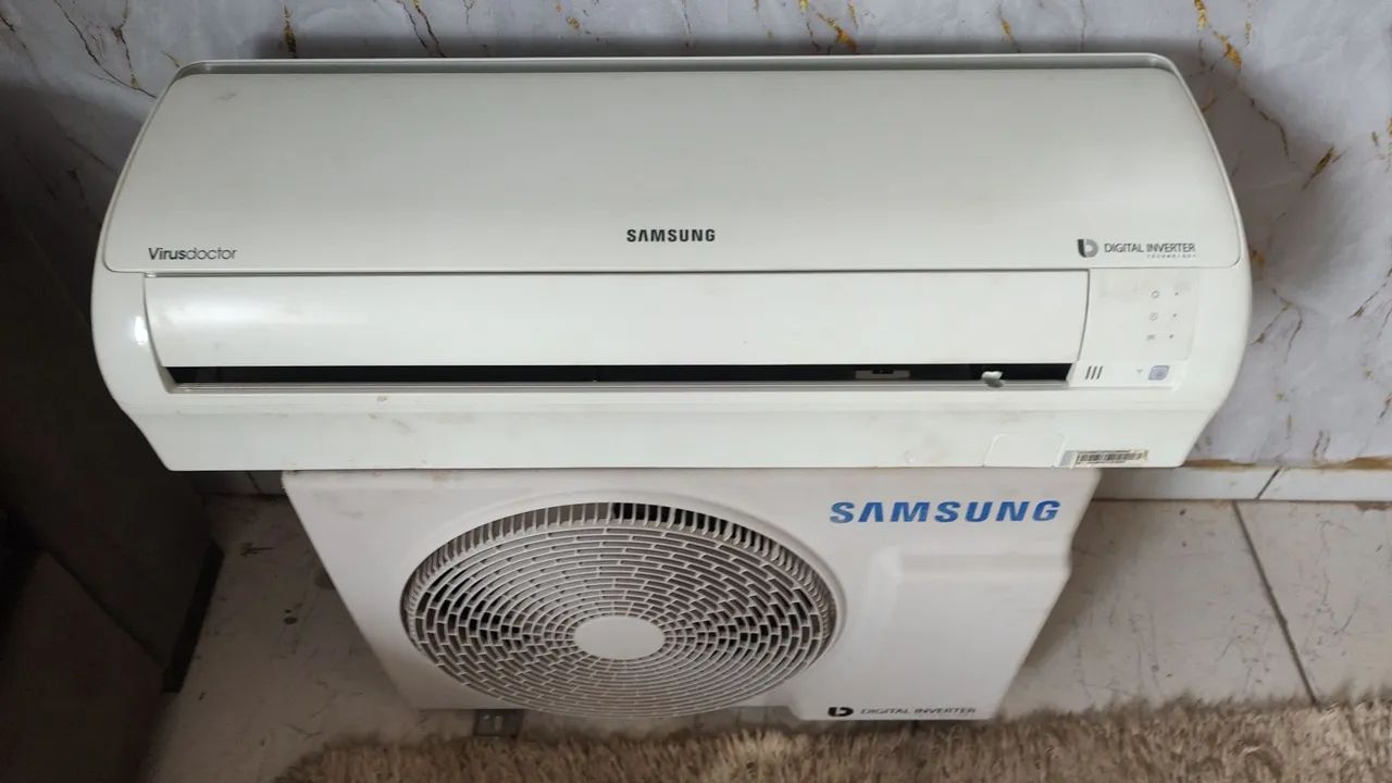 ar condicionado 9 BTUs inverter istalado 