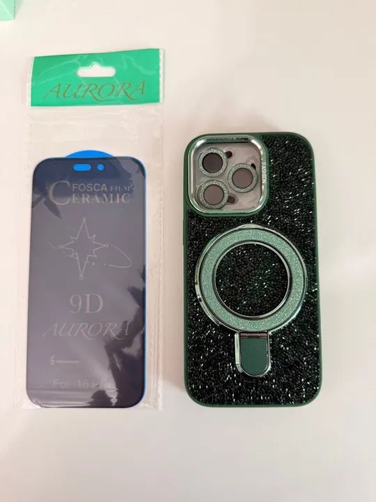 Capa + película cerâmica iPhone 16 pro 