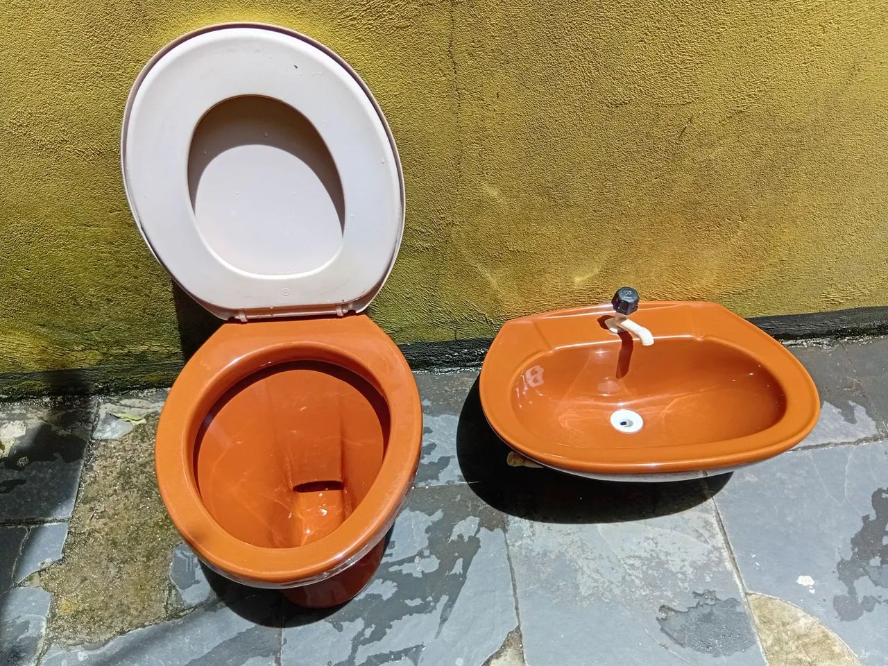 Toilet with sink