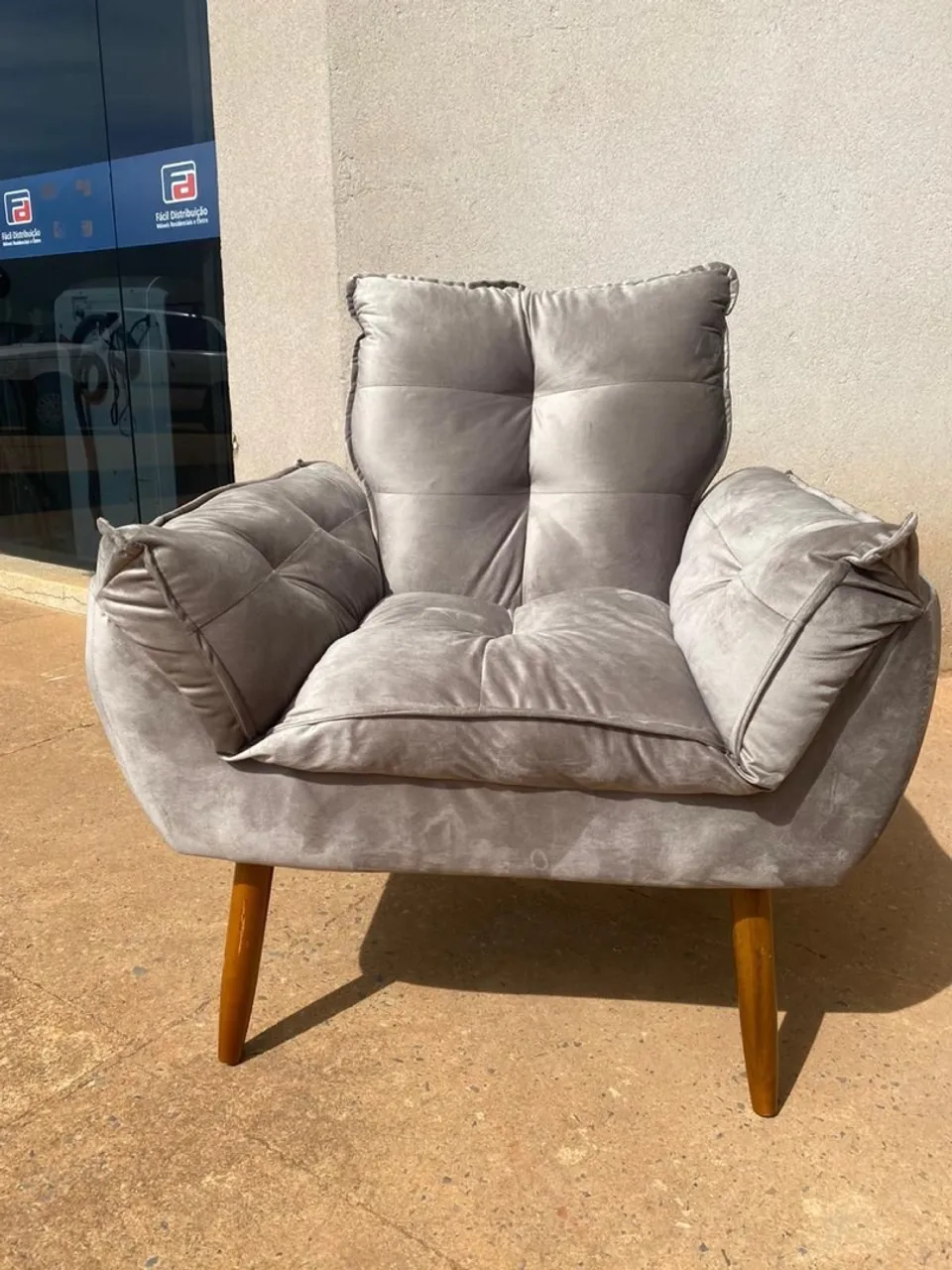 Poltrona confortável e elegante