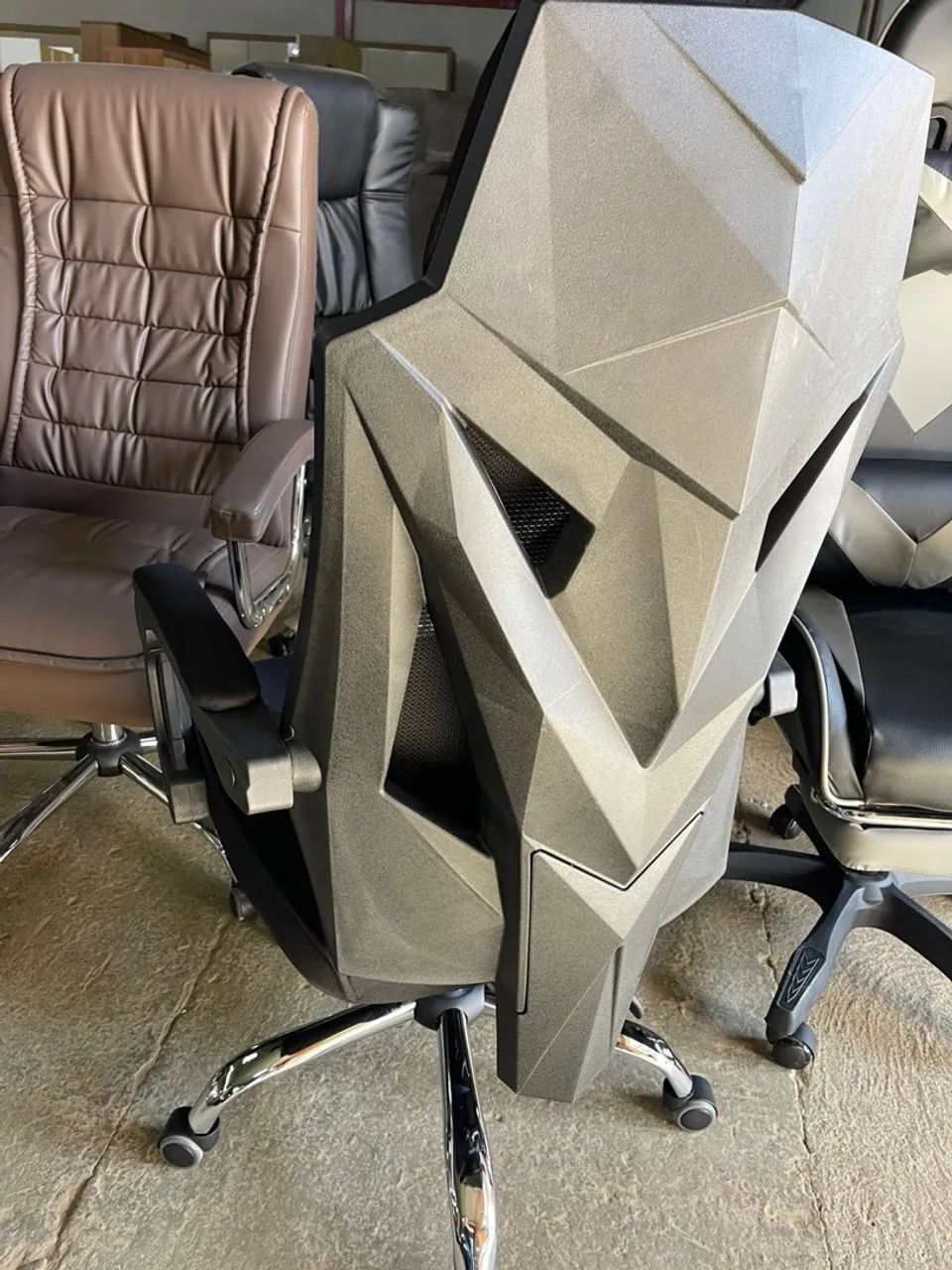 Cadeira Gamer Ergonômica Preta com Rodas - IKONMIXOFFICE MÓVEIS PARA ESCRITÓRIO  - Foto 3
