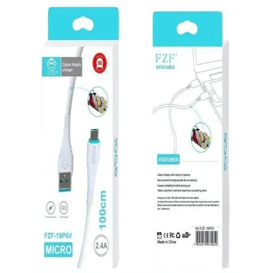 Cabo Micro USB V8 2.4A - Reforçado 1 Metro - Foto 3