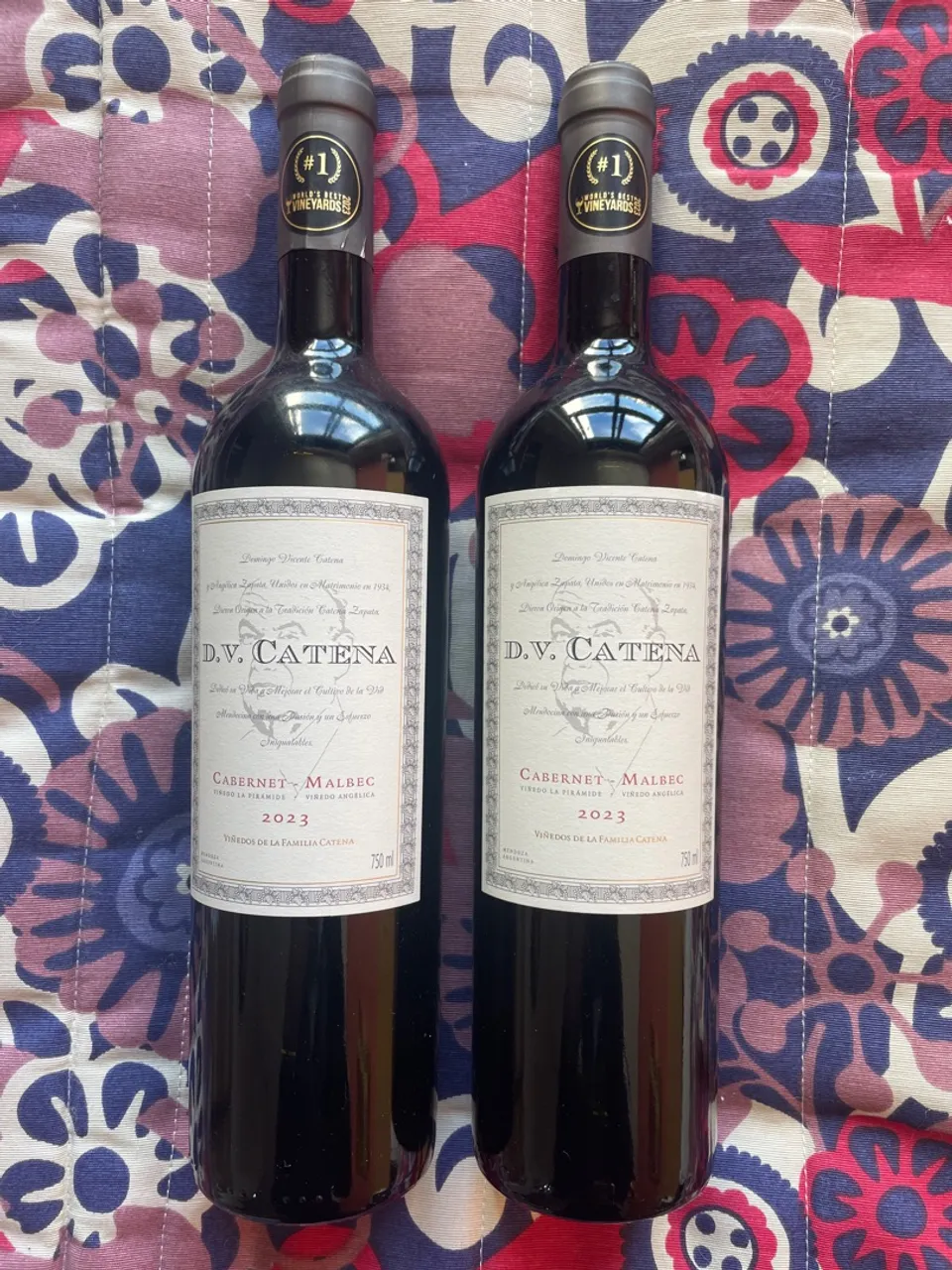 DV Catena Cabernet Malbec 2023. R$ 60,00 cada ou R$ 100,00 os dois