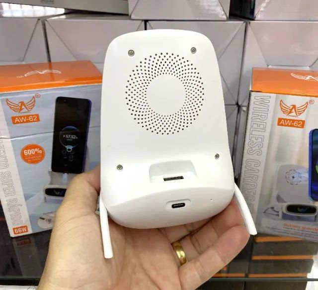 Carregador sem Fio, por Indução, 15W Altomex AW-62 Novo - Foto 4