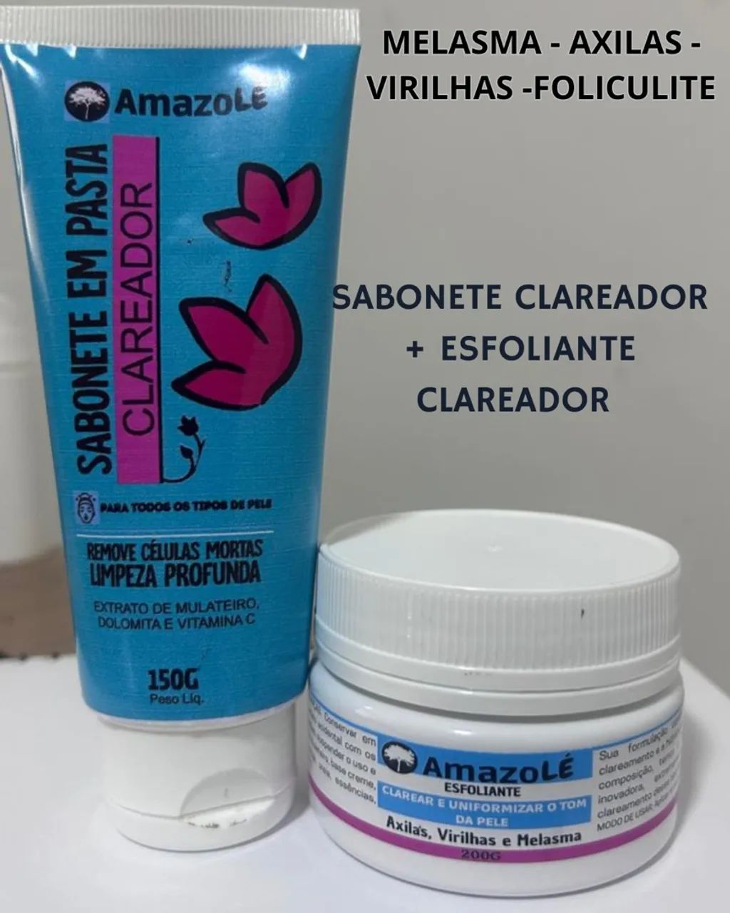 Sabonete Clareador e Esfoliante Amazole. PAGUE SOMENTE NA ENTREGA ?