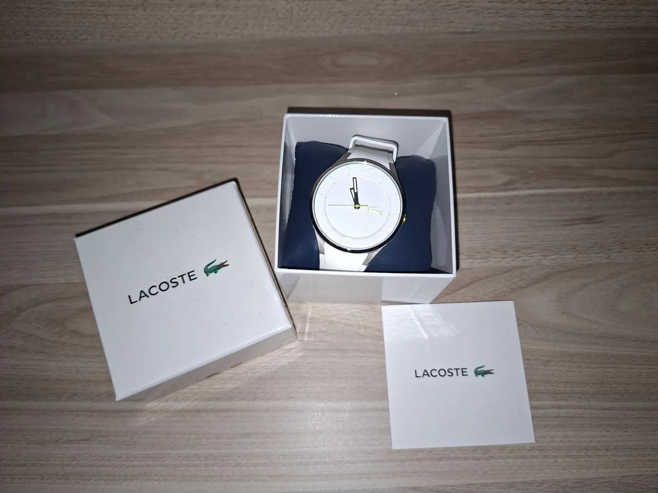 Relógio Lacoste Pulseira Emborrachada Branca