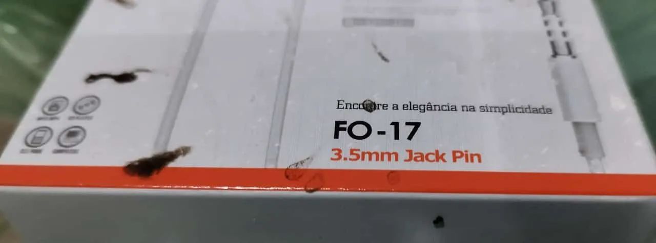 Cabo P2 para Celular FO-17 3.5mm Jack Pin