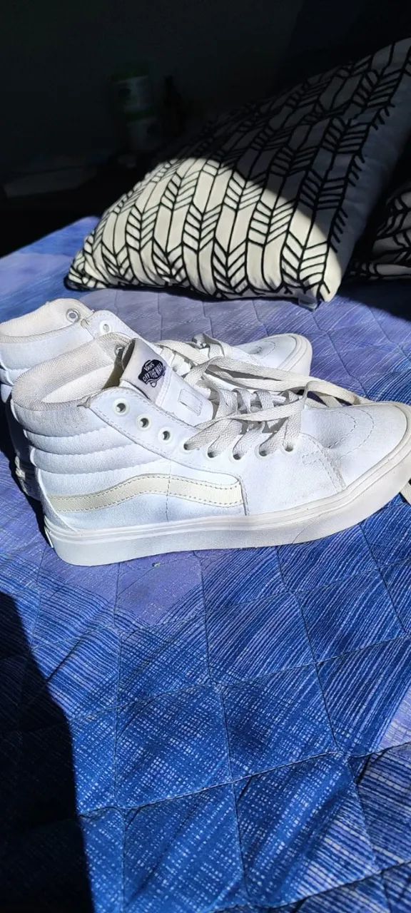 Vans Tênis Sk8-Hi True White - Foto 5