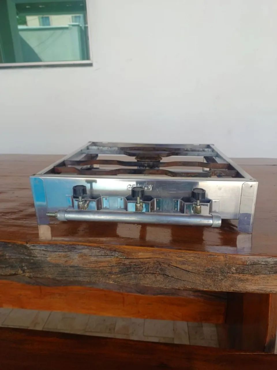 Fogareiro inox 3 bocas alta pressão para caminhoneiro - Foto 3