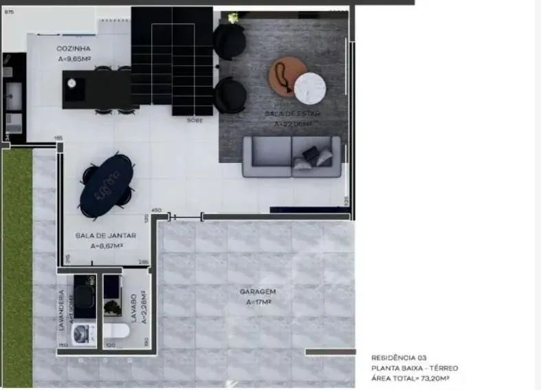 Casa com 3 dormitórios à venda,174.00 m , centro, CURITIBA - PR - Foto 3