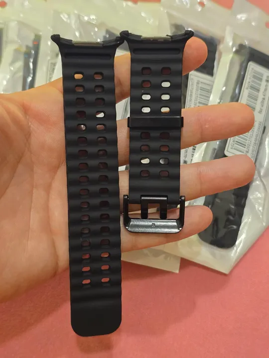 Pulseira de Silicone para Galaxy Watch Ultra Preta