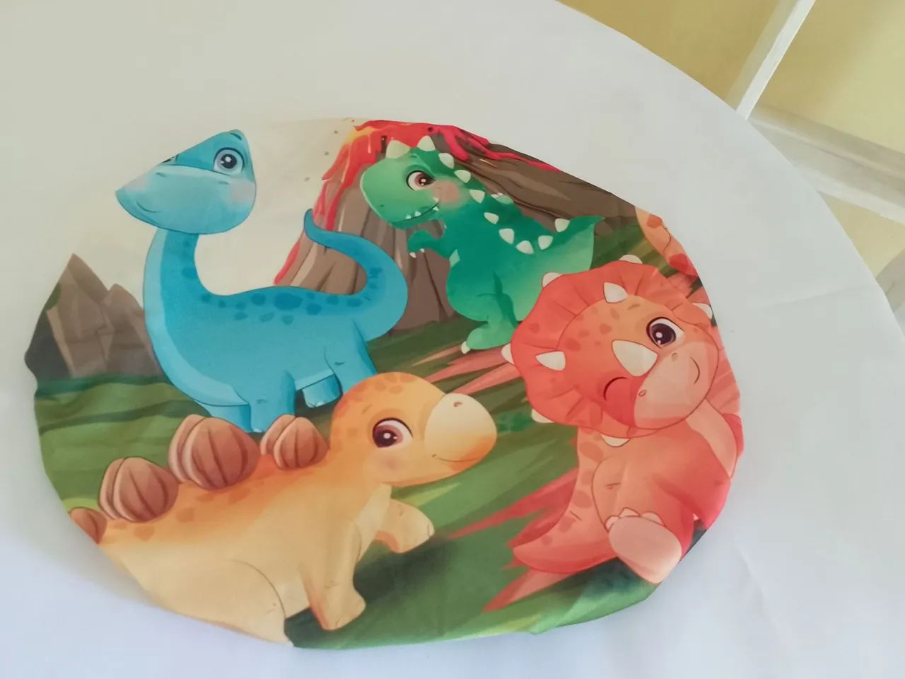 Capa redondo 50x50 dinossauro  - Foto 2