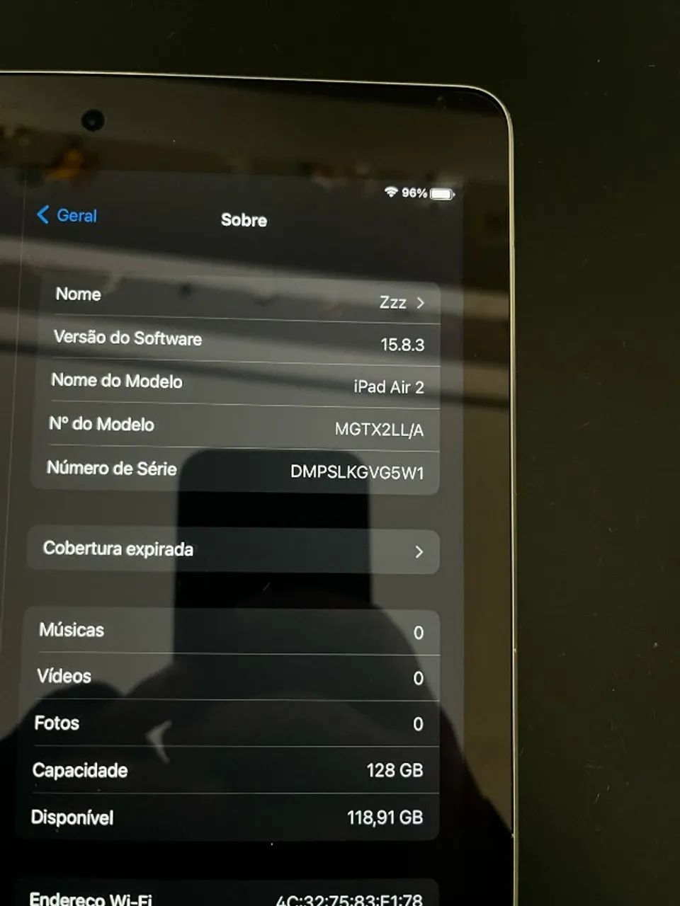 Ipad Air 2 128Gb wifi Cinza grey espacial silver - Foto 3