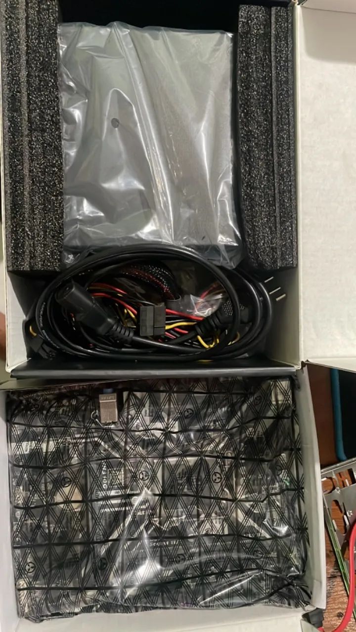 Fonte 500W + placa mãe