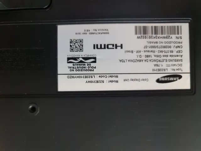 Monitor Led Samsung 21.5 Full Hd Widen e teclado logitech seminovos.