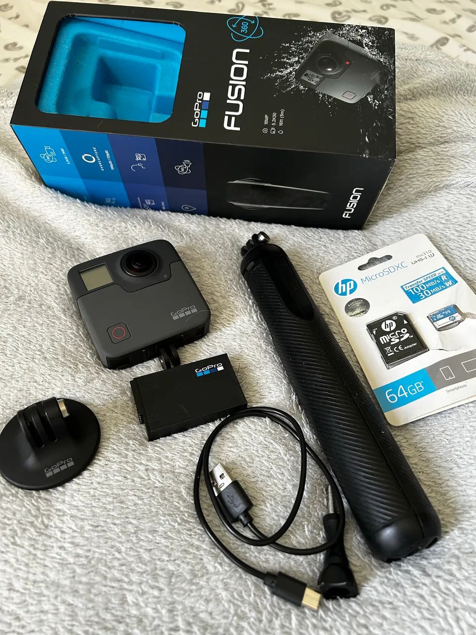 Gopro 360 Fusion 1 Bateria + Carregador Original - Foto 2
