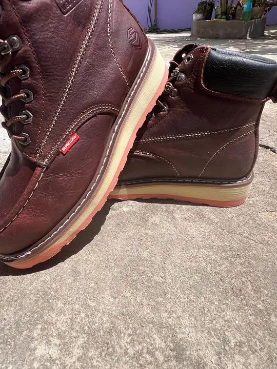 Botas de Couro Marrom - Foto 4