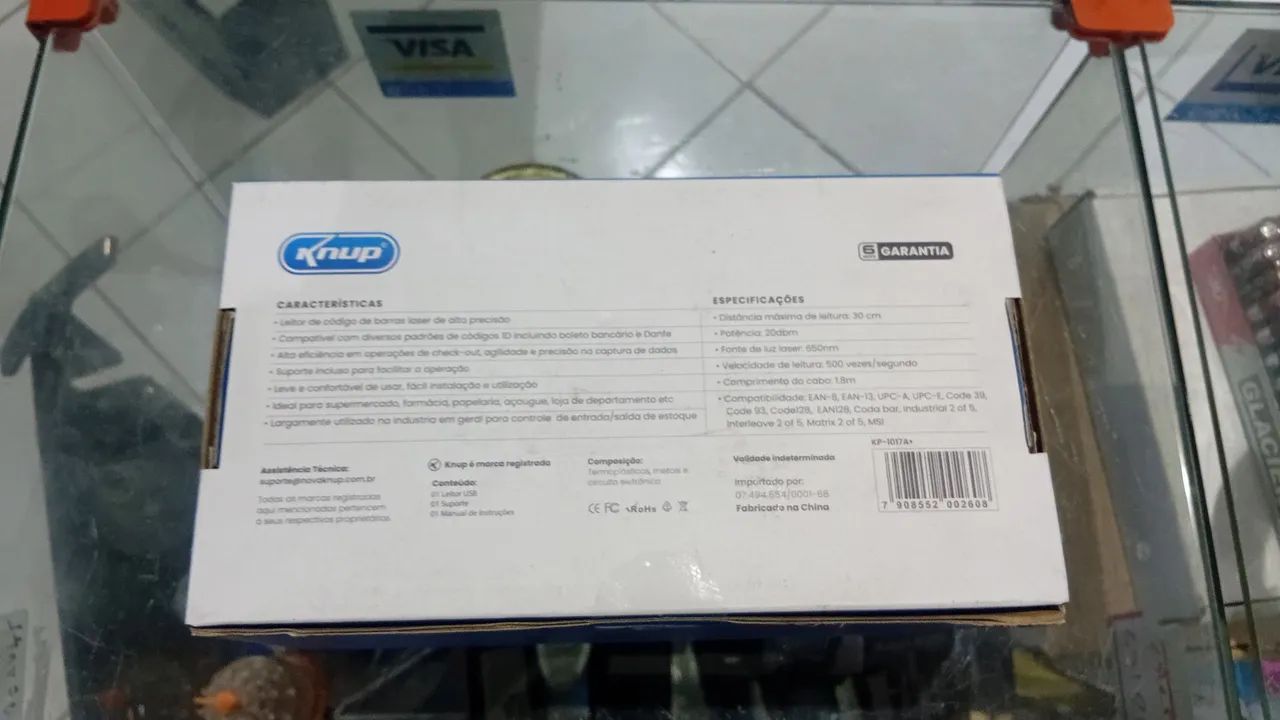 Leitor de Código de Barras Knup 1017A+ - Foto 3