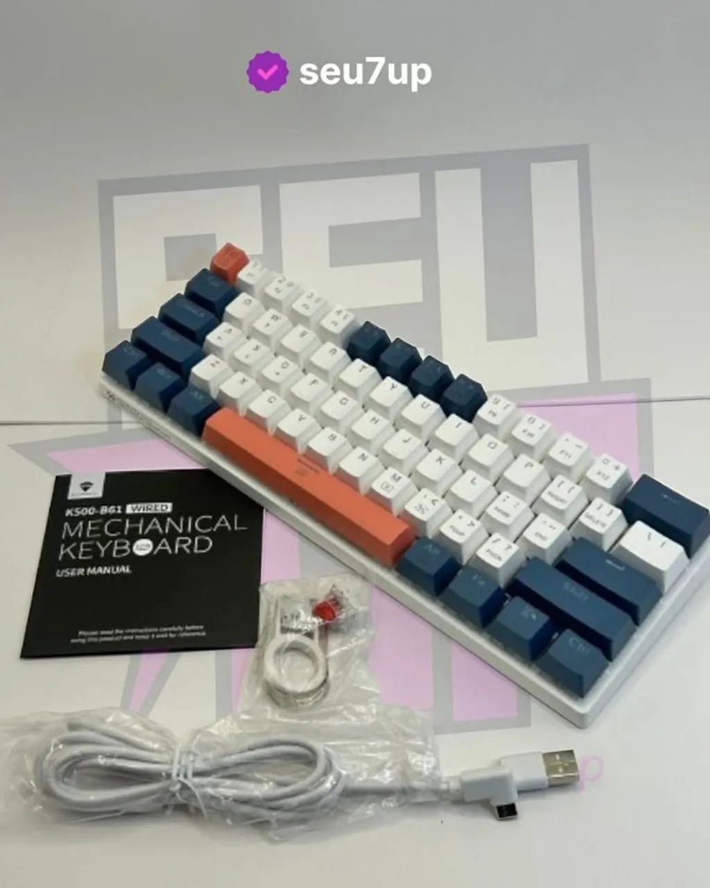 Teclado Machenike K500-B61 RGB Novo - Entrega gratis