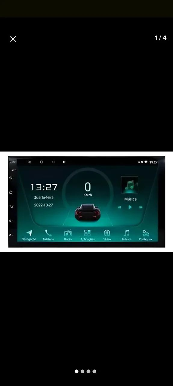 Multimídia com gps integrado tela Full hd