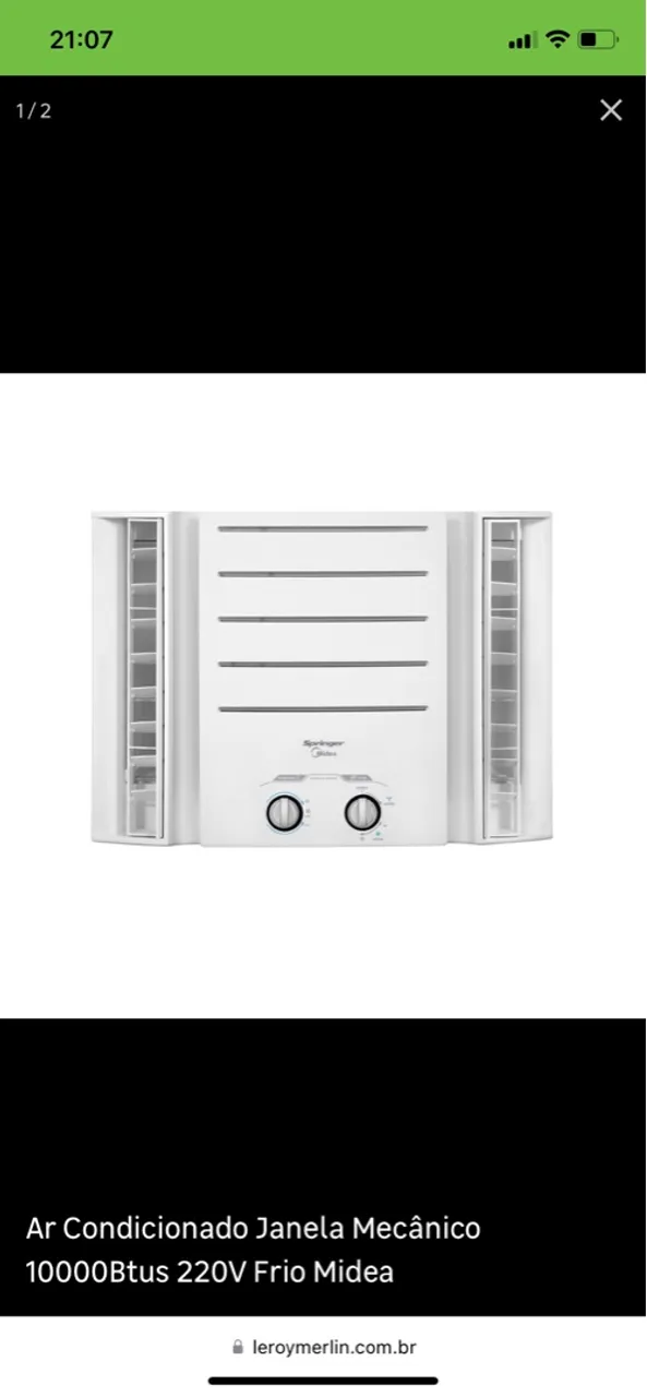 Ar condicionado de janela 10.000btu