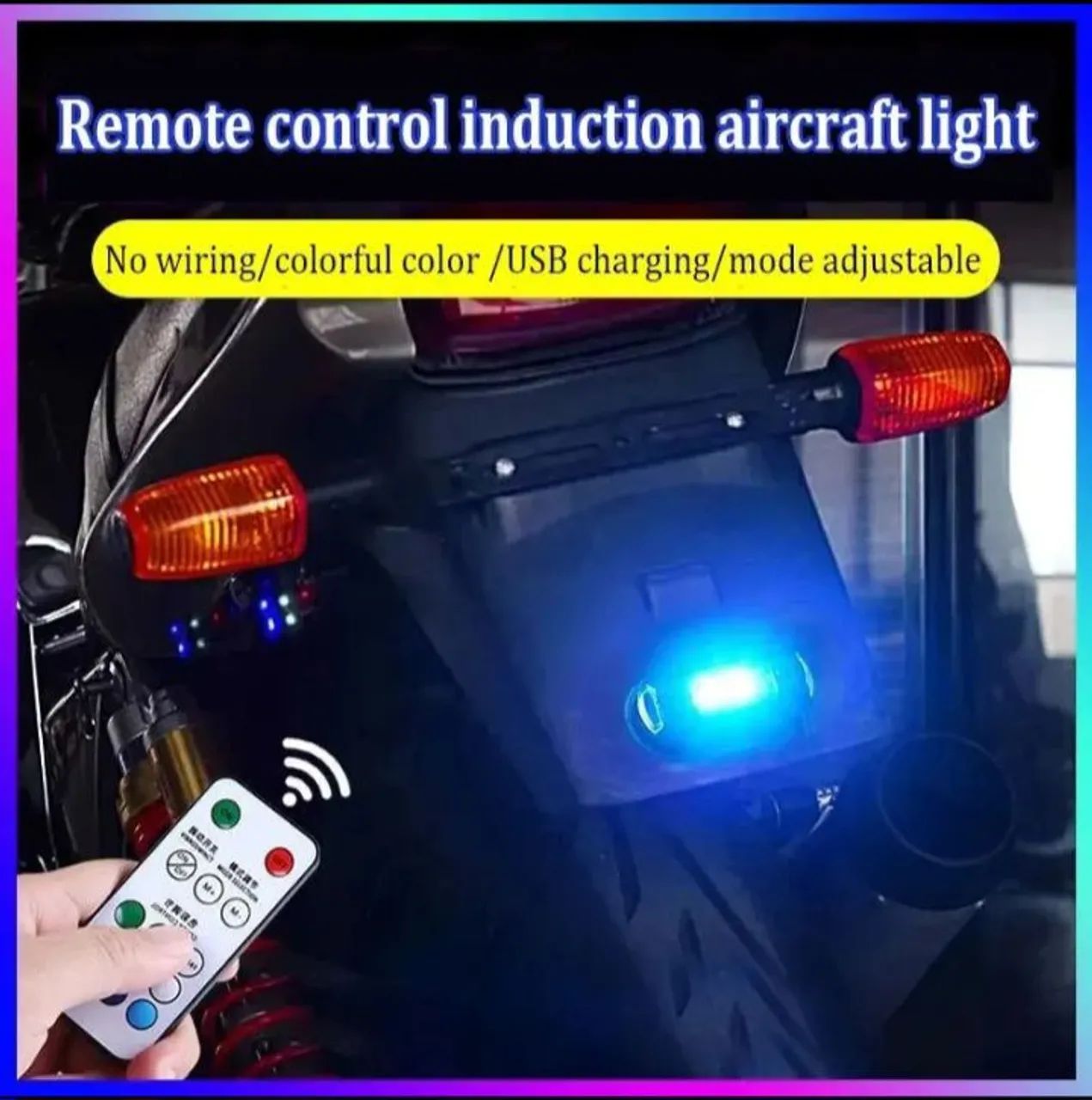 Luzes LED para Drone, Moto e Câmera com Controle Remoto - Foto 2