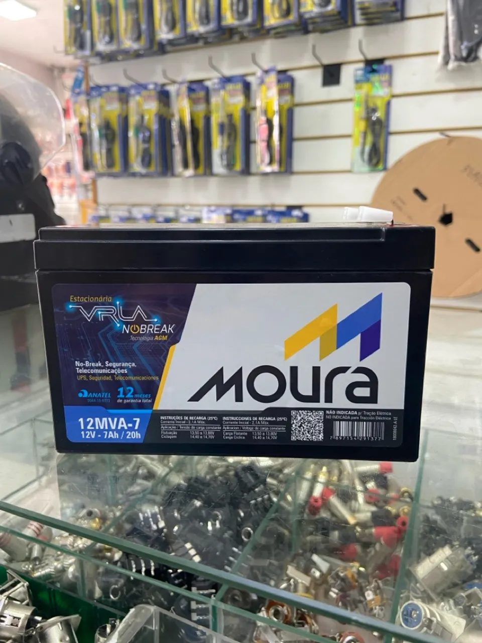 Bateria Moura 12MVA-7 12V - 7Ah/20h