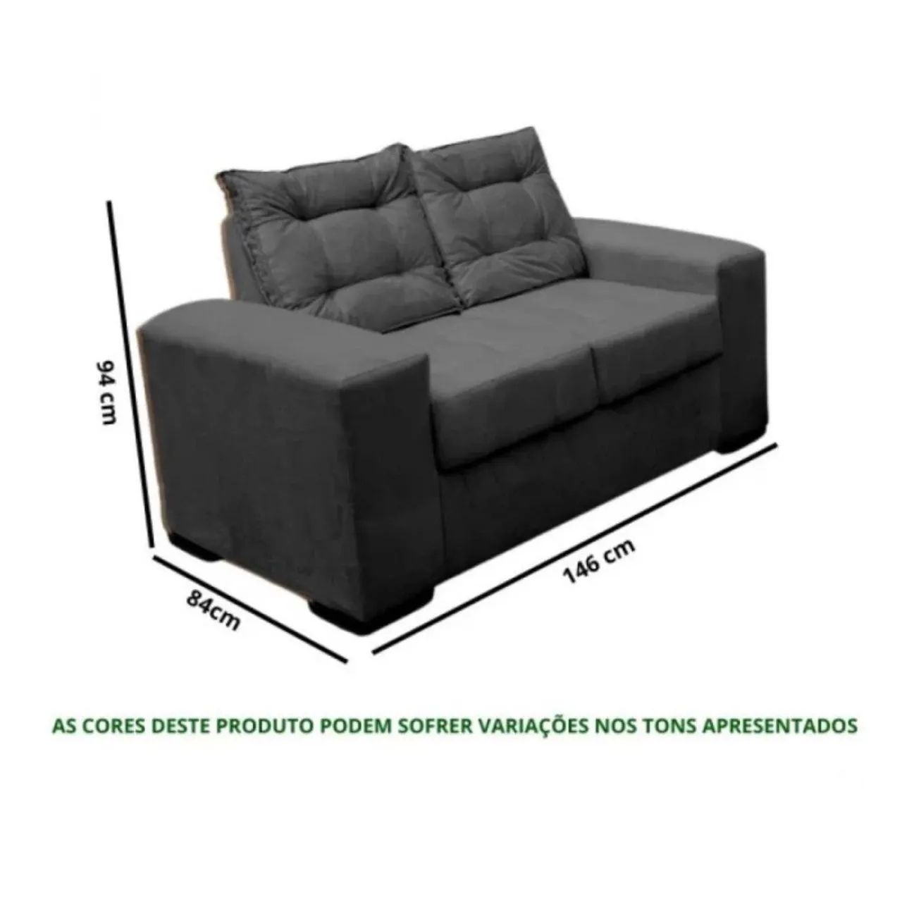 CONJUNTO DE SOFÁ 2X3 LUGARES TURIM  - Foto 5