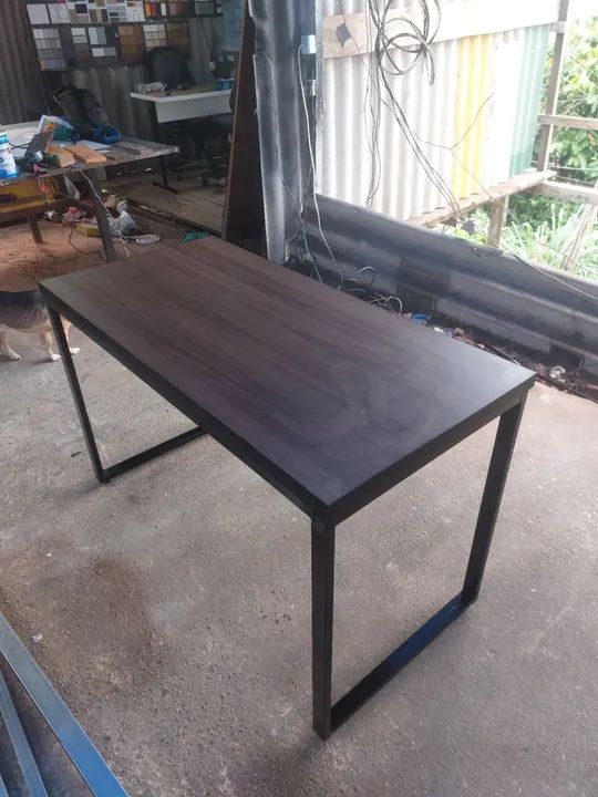 Mesa de Jantar Moderna com Tampo em Mdf - Foto 2