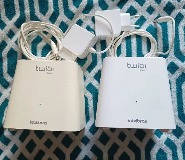 Kit com 02 roteadores wireless Mesh Twibi Giga