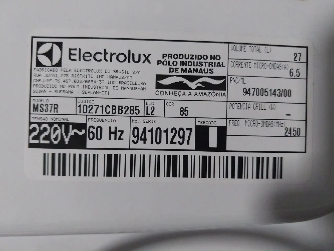 Micro-ondas Electrolux 27L,  Inox Espelhado, 220 V, Modelo: (MS37R). - Foto 5
