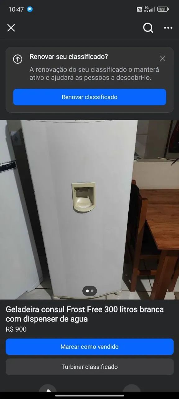 Geladeira Consul Frost Free 300 Litros Branca com Dispenser de Água