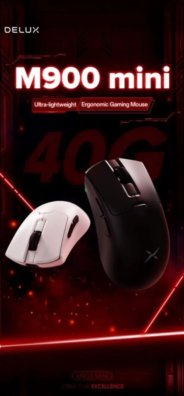 Mouse deluxe M900mini 8k hz - Foto 6