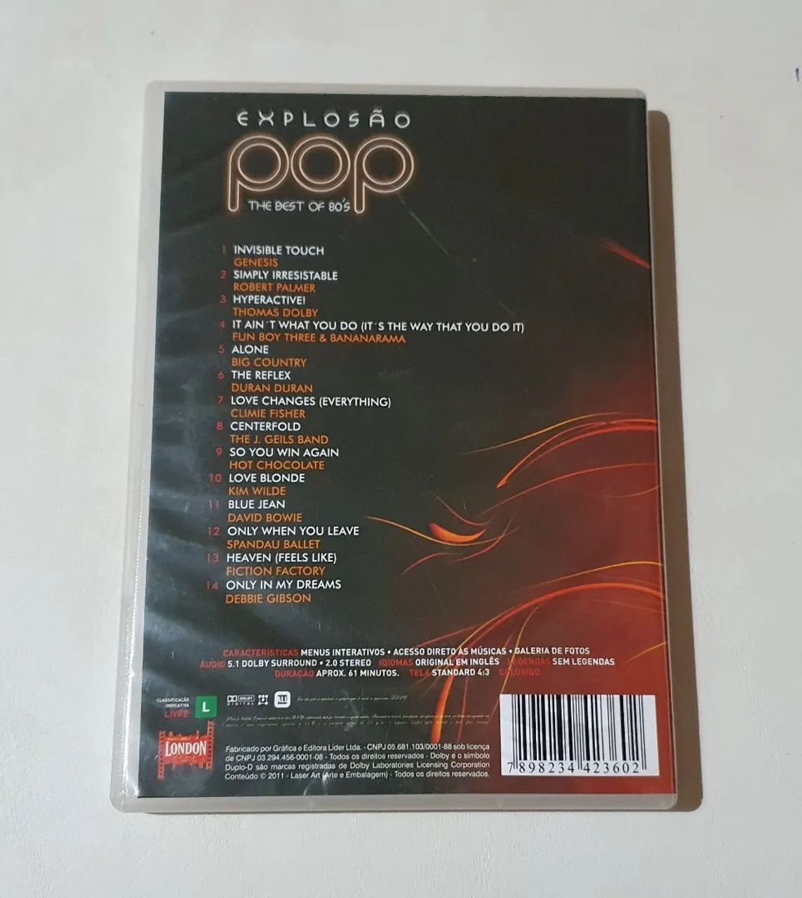 Dvd - Explosão Pop The Best of 80s - 14 vídeoclips - Foto 2