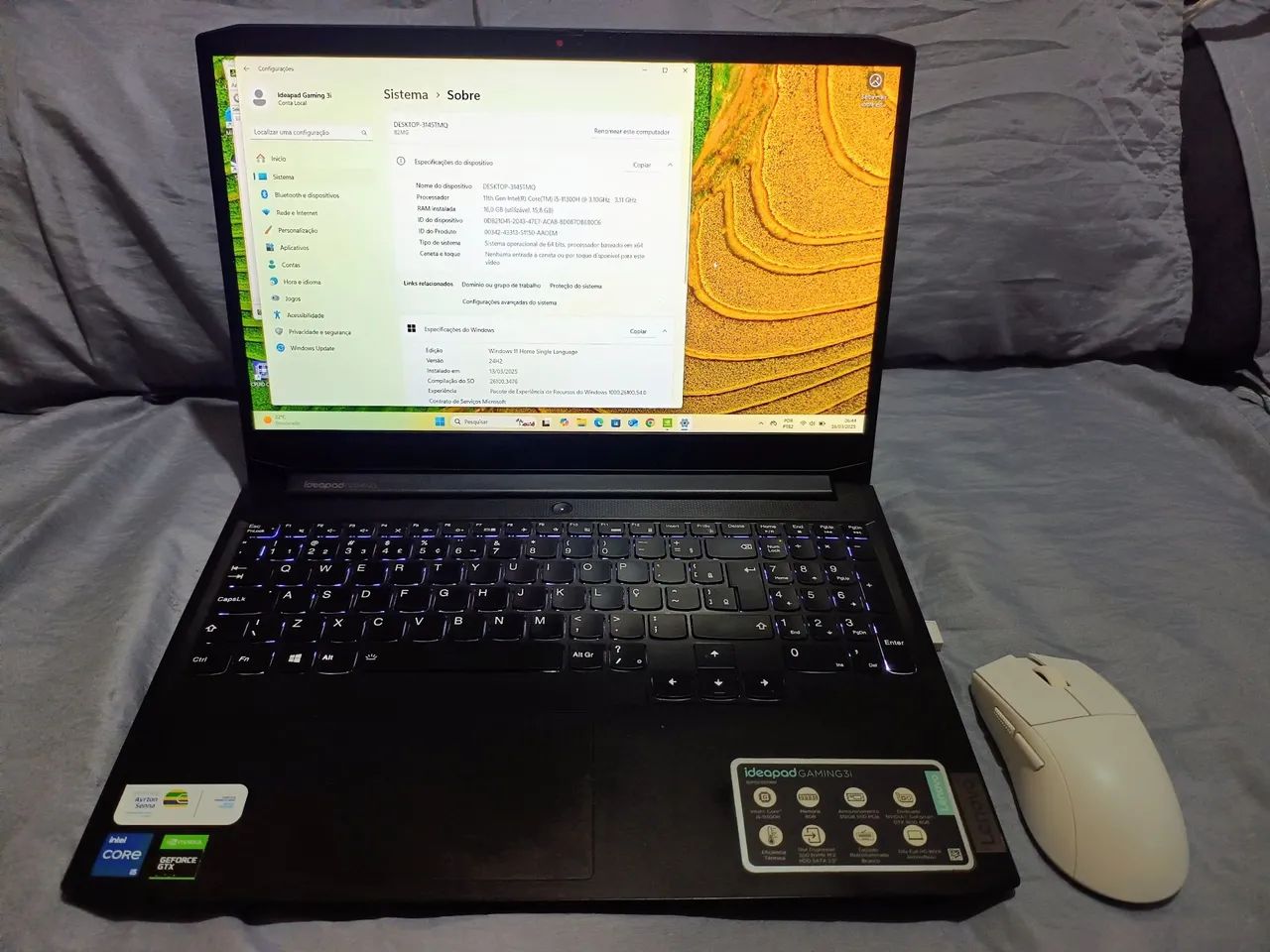 Notebook Gamer Ideapad 3i 