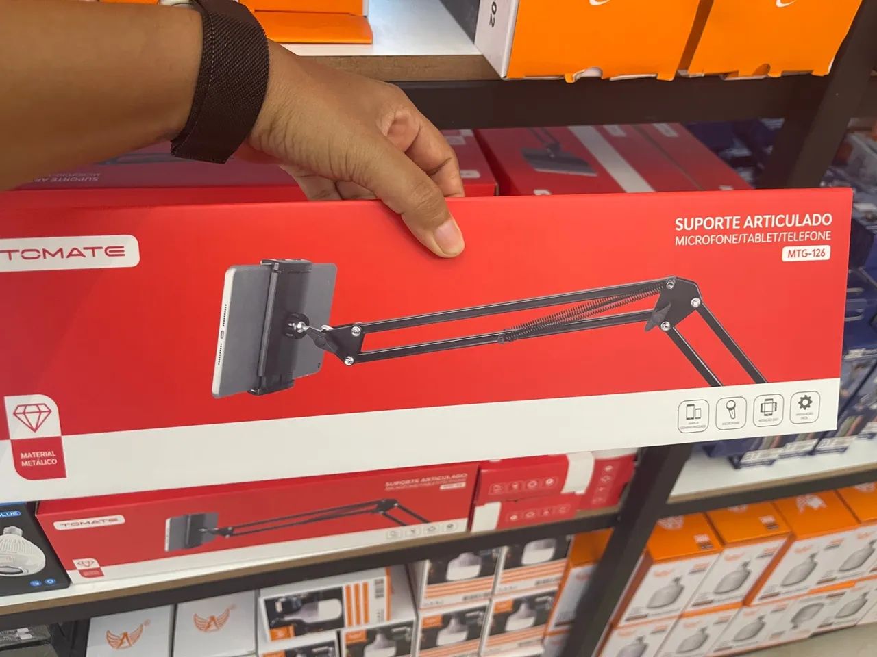 Suporte Articulado para Microfone/Tablet/Telefone