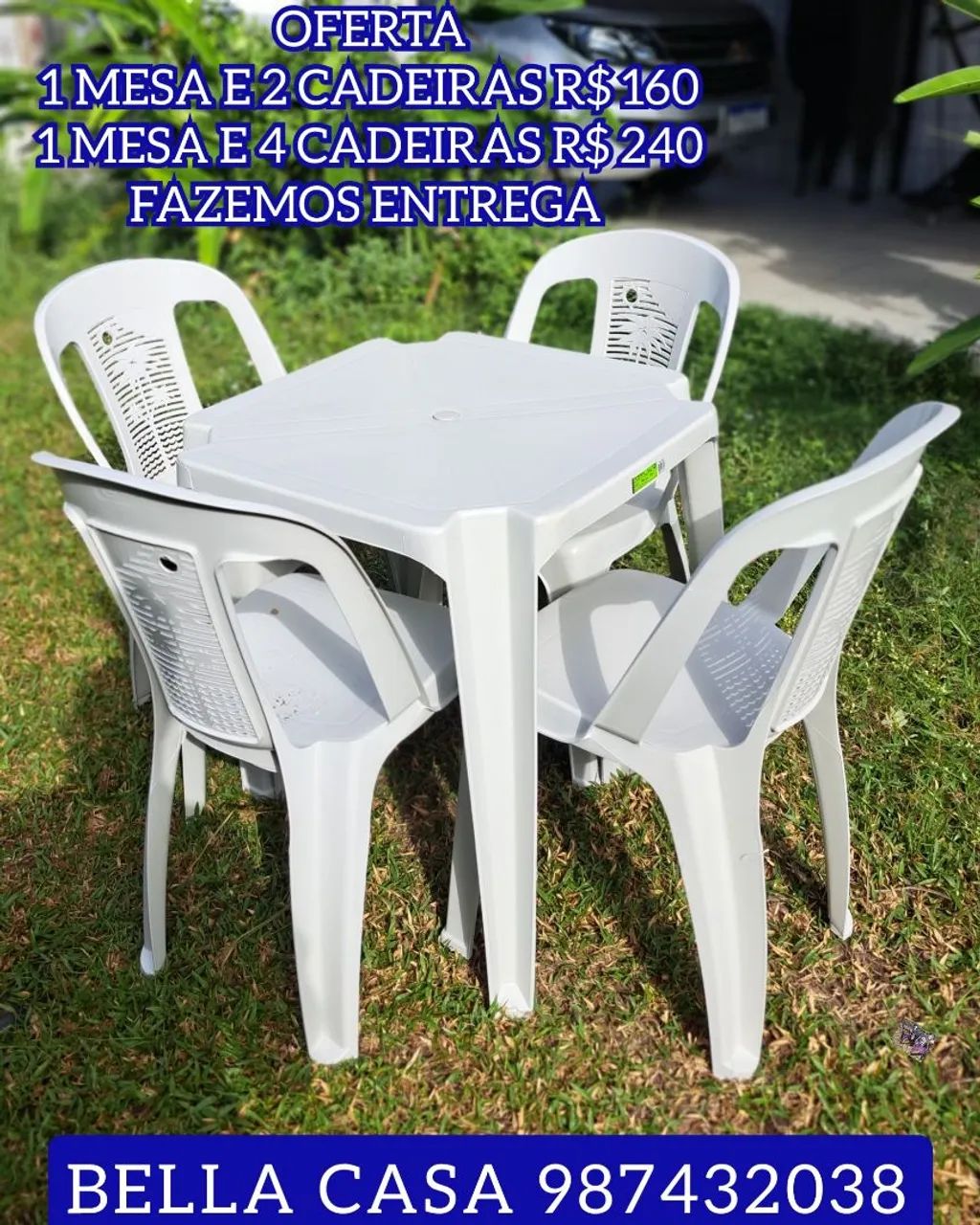 Conjunto Mesa e Cadeiras 6c md Rio 6 cc - Promoção E ENTREGO HOJE 