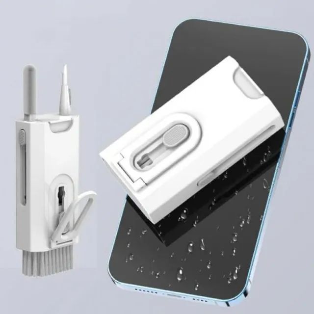 Kit de Limpeza Eletrônico 8 em 1 Multifuncional | Teclados, Airpods, Fones e Celulares  - Foto 5