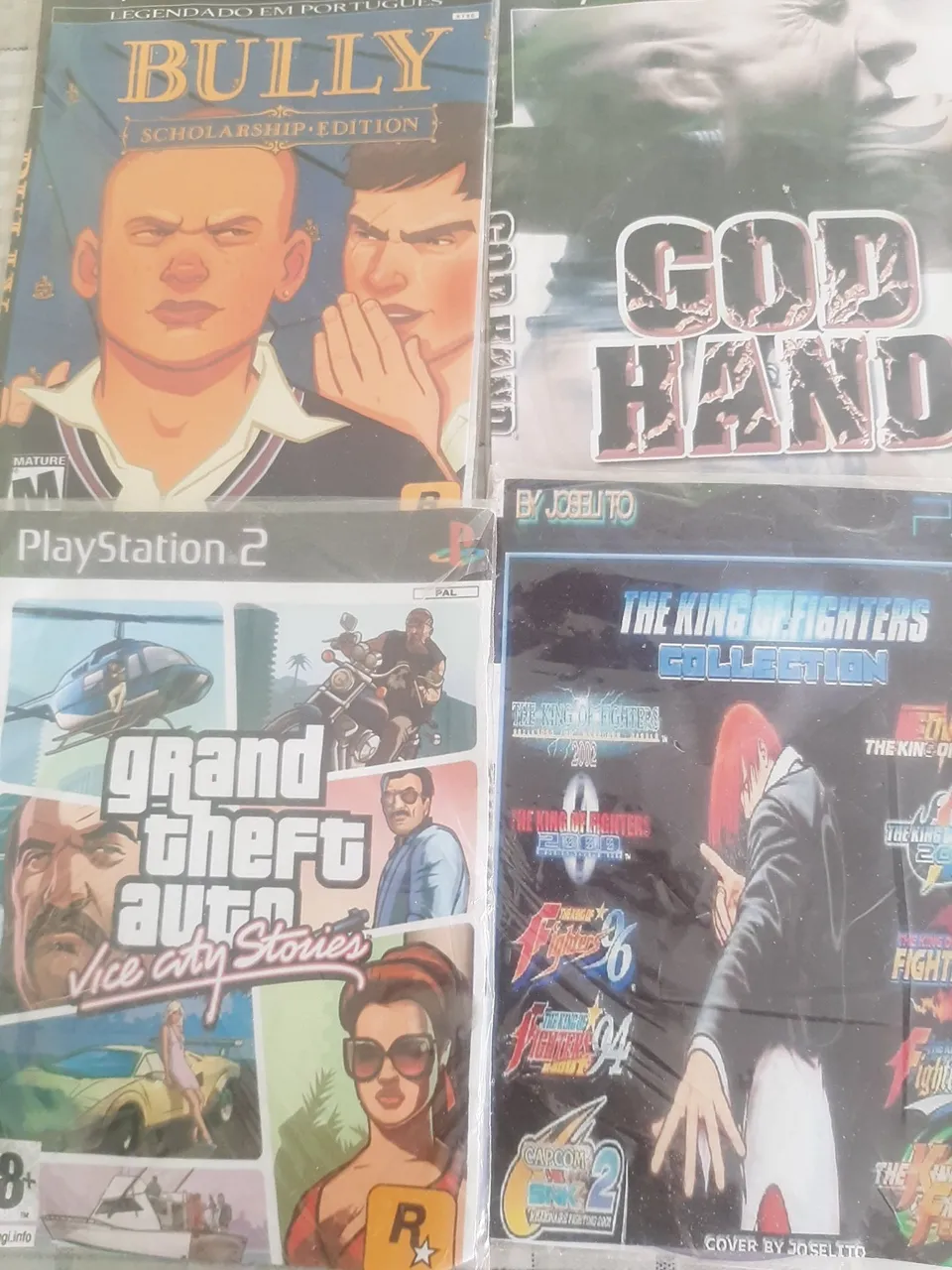 4 jogos de ps2+ 1 original