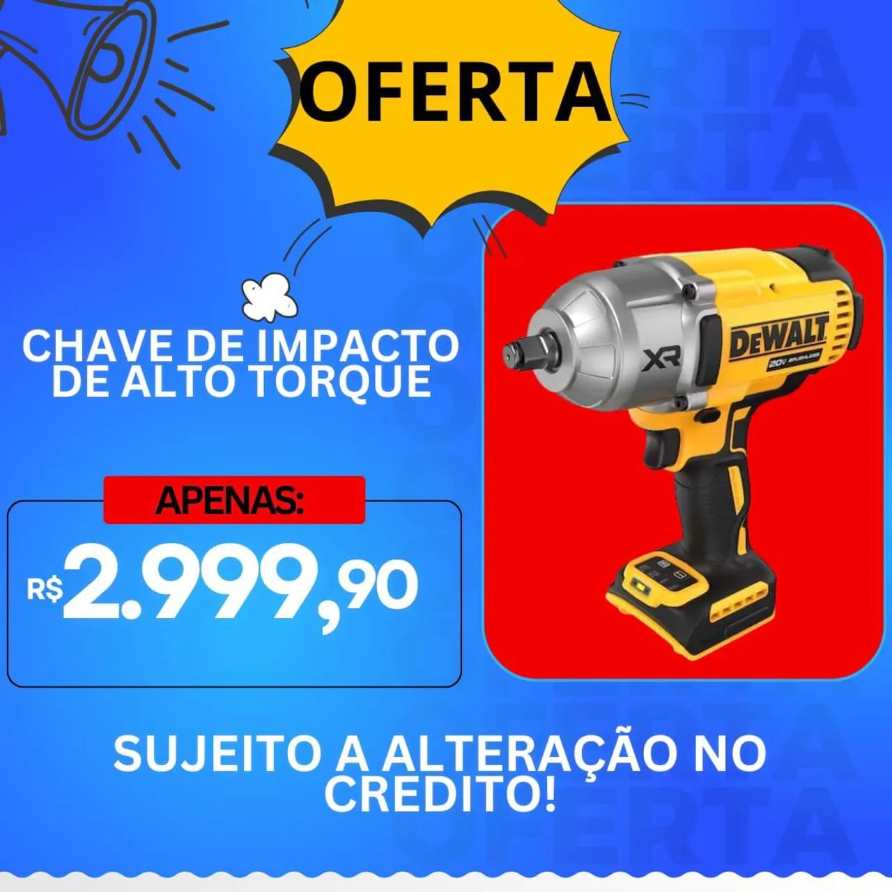 Chave de Impacto de Alto Torque Dewalt XR