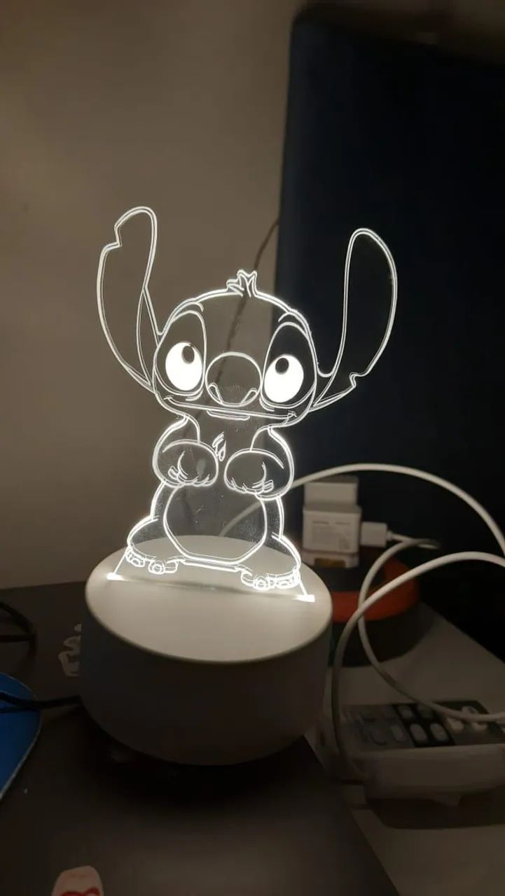 Luminária de Led do Stitch